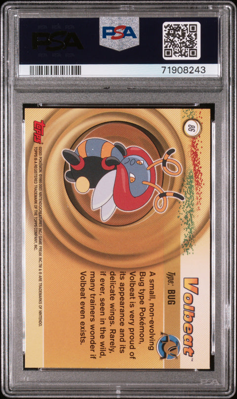 2003 Topps Pokemon Advanced #86 Volbeat Advanced PSA 9