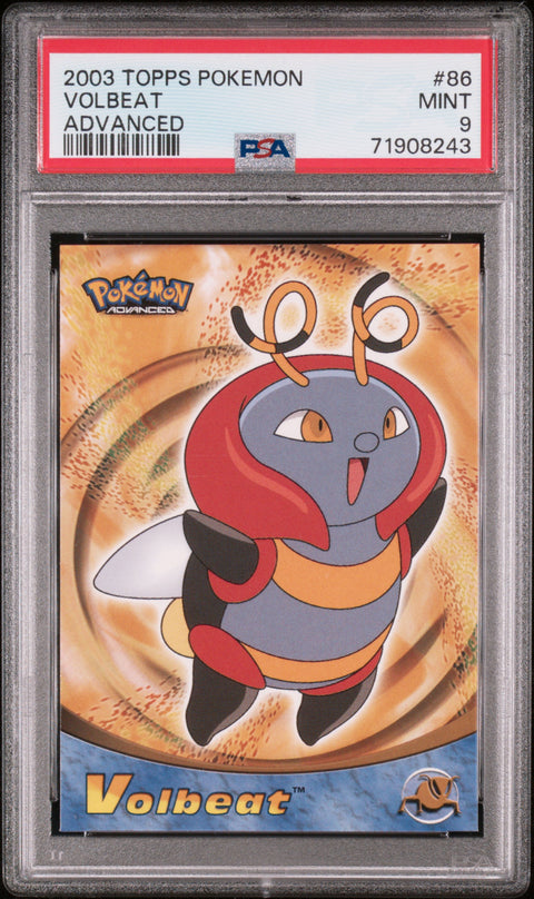 2003 Topps Pokemon Advanced #86 Volbeat Advanced PSA 9