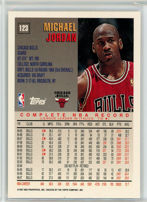 1997-98 Topps #123 Michael Jordan