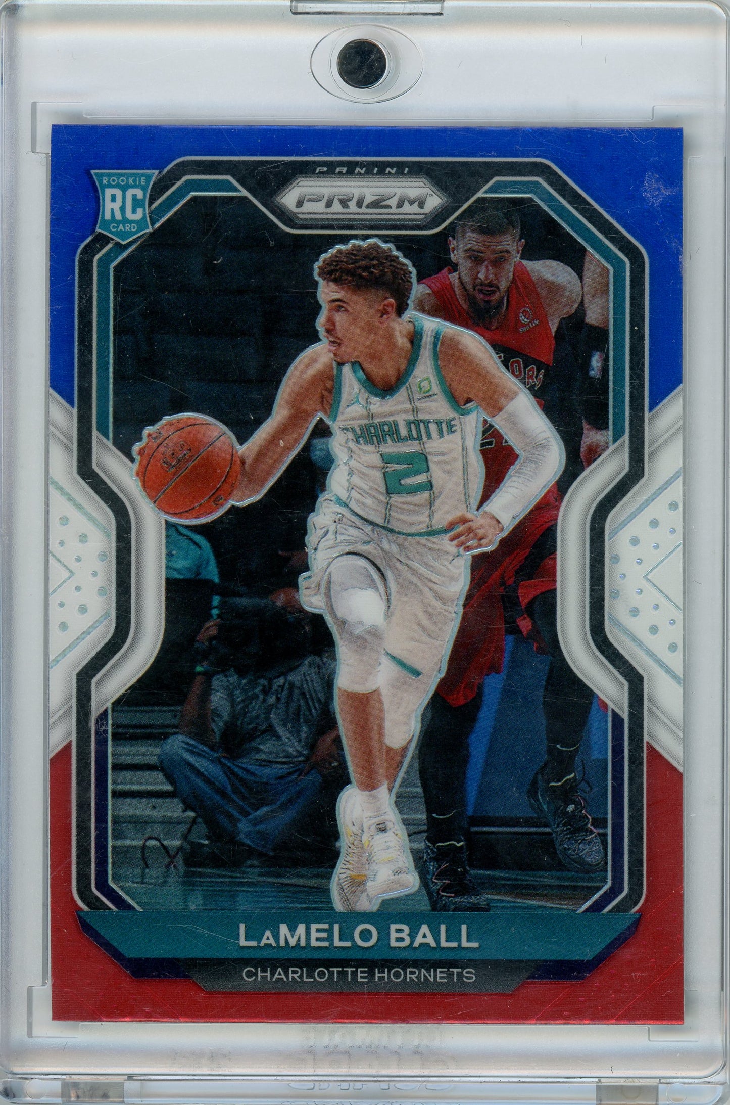 2020-21 Panini Prizm #278 LaMelo Ball Red, White and Blue Prizms