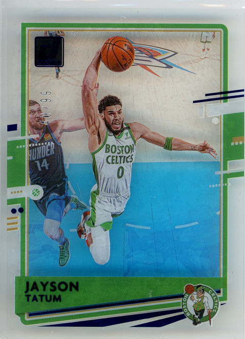 2020-21 Clearly Donruss #31 Jayson Tatum /99
