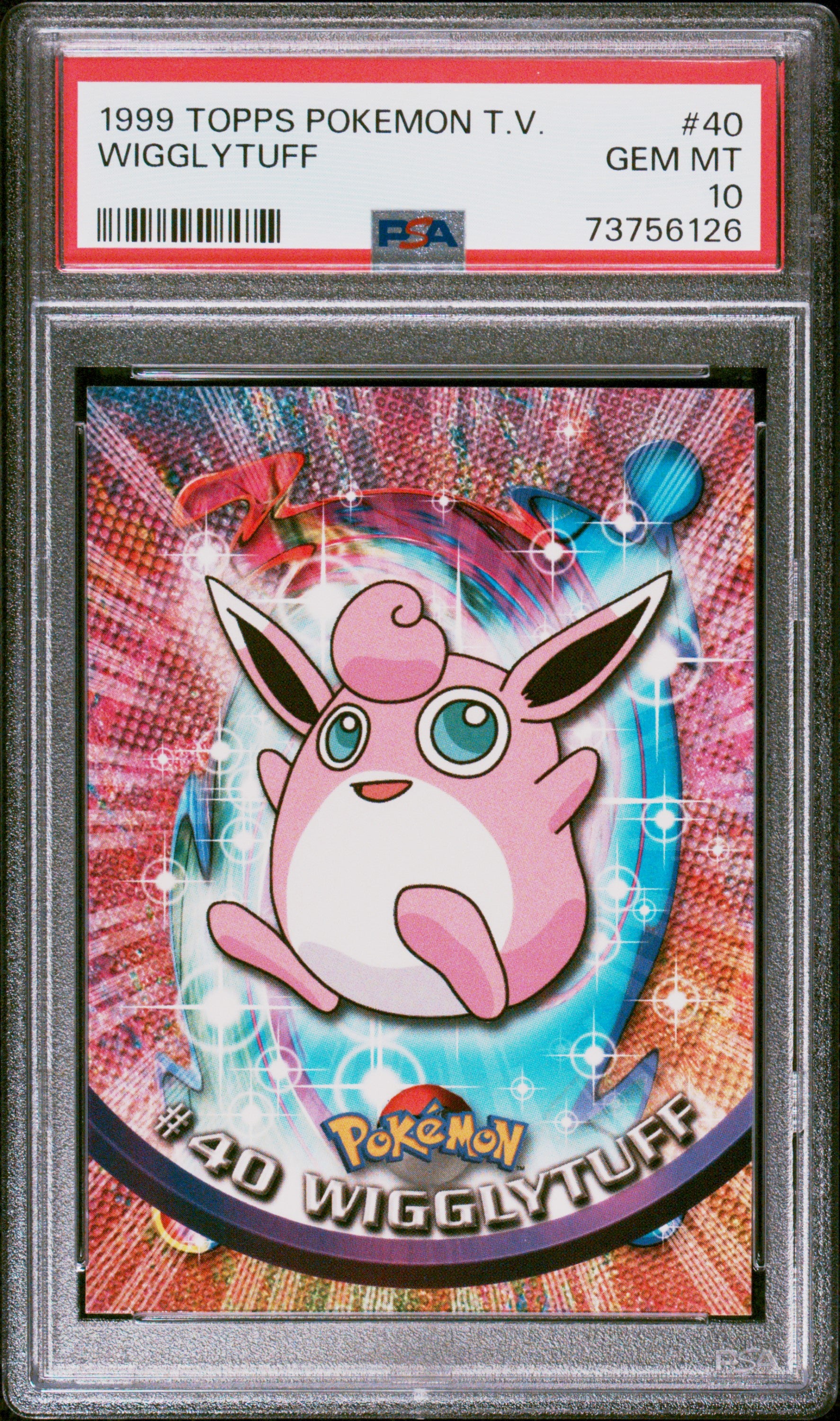 1999 Topps Pokemon Tv #40 Wigglytuff PSA 10