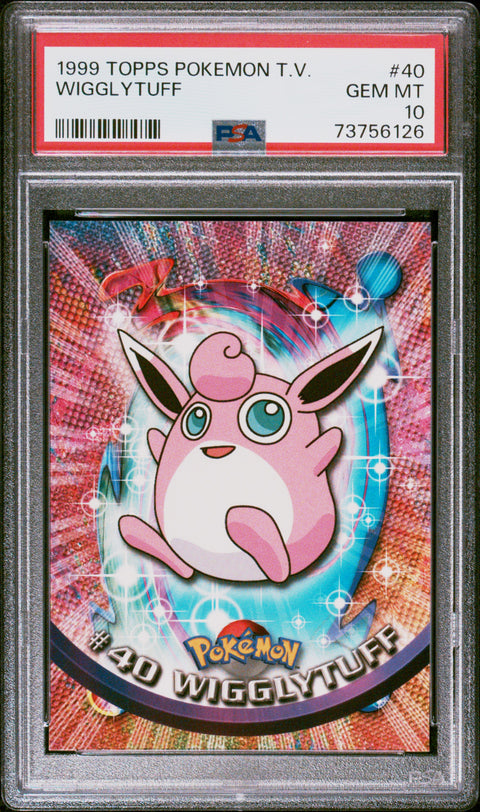 1999 Topps Pokemon Tv #40 Wigglytuff PSA 10