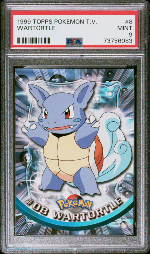 1999 Topps Pokemon Tv #8 Wartortle PSA 9
