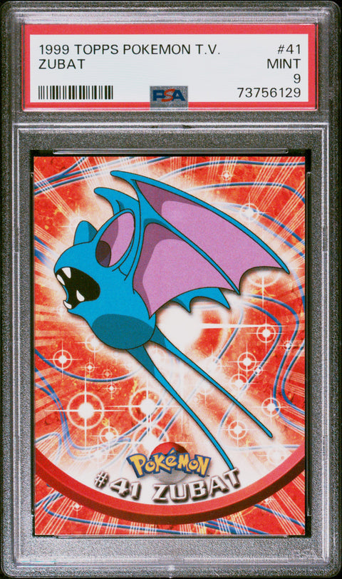 1999 Topps Pokemon Tv #41 Zubat PSA 9