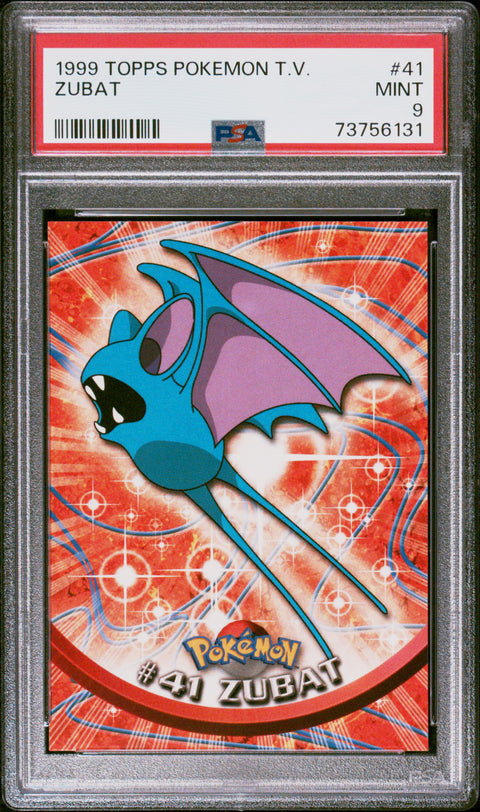 1999 Topps Pokemon Tv #41 Zubat PSA 9