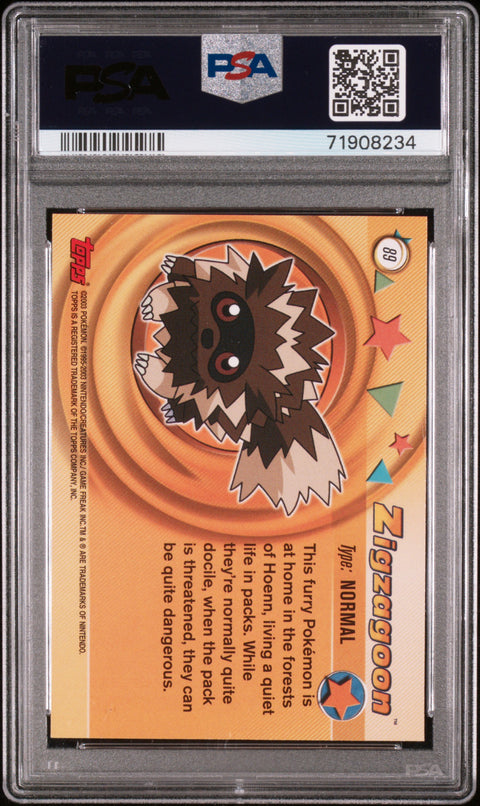 2003 Topps Pokemon Advanced #89 Zigzagoon Advanced PSA 9
