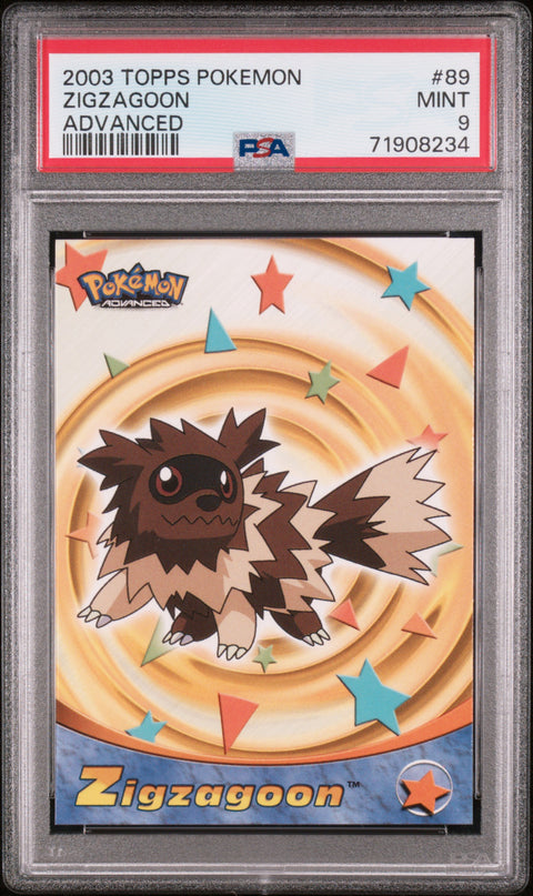 2003 Topps Pokemon Advanced #89 Zigzagoon Advanced PSA 9