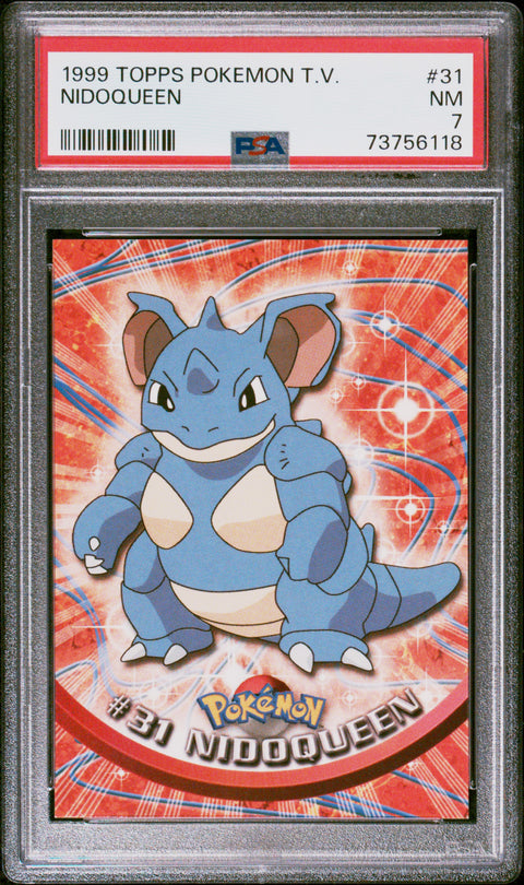 1999 Topps Pokemon Tv #31 Nidoqueen PSA 7