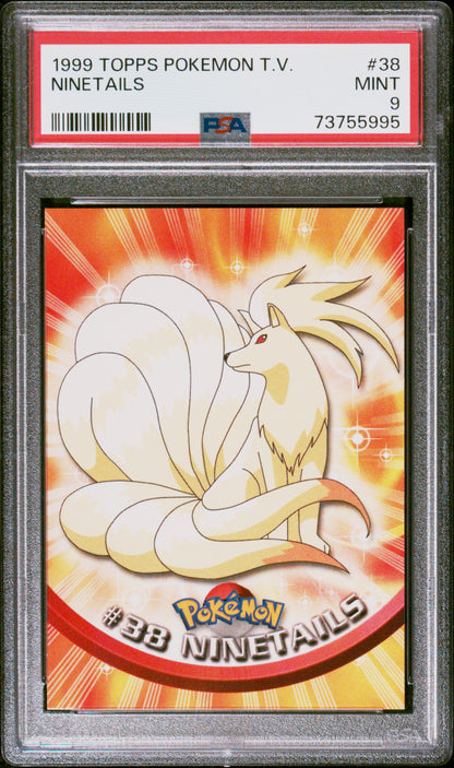 1999 Topps Pokemon Tv #38 Ninetails PSA 9