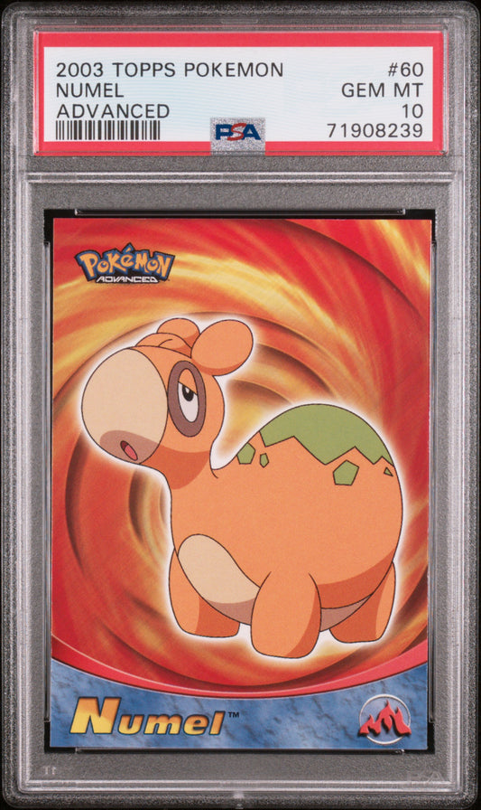 2003 Topps Pokemon Advanced #60 Numel Advanced PSA 10