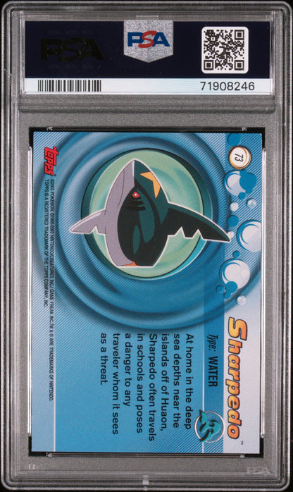 2003 Topps Pokemon Advanced #73 Sharpedo Advanced PSA 7