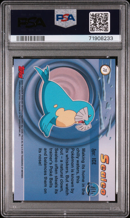2003 Topps Pokemon Advanced #70 Sealeo Advanced PSA 8