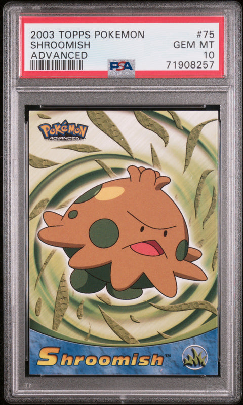 2003 Topps Pokemon Advanced #75 Shroomish Advanced PSA 10