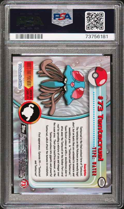 1999 Topps Pokemon Tv #73 Tentacruel PSA 9