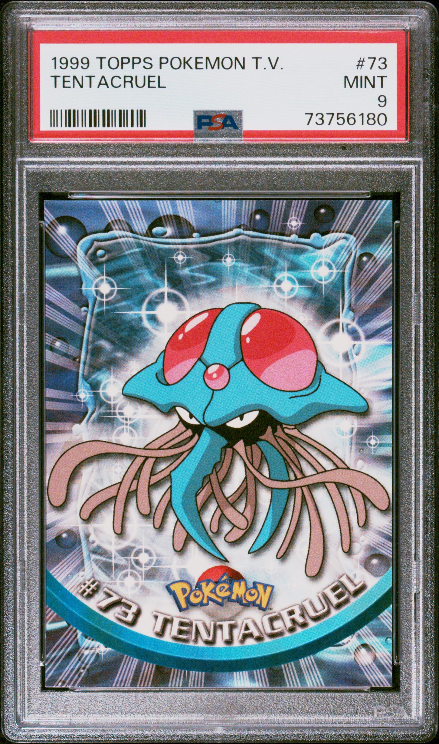 1999 Topps Pokemon Tv #73 Tentacruel PSA 9