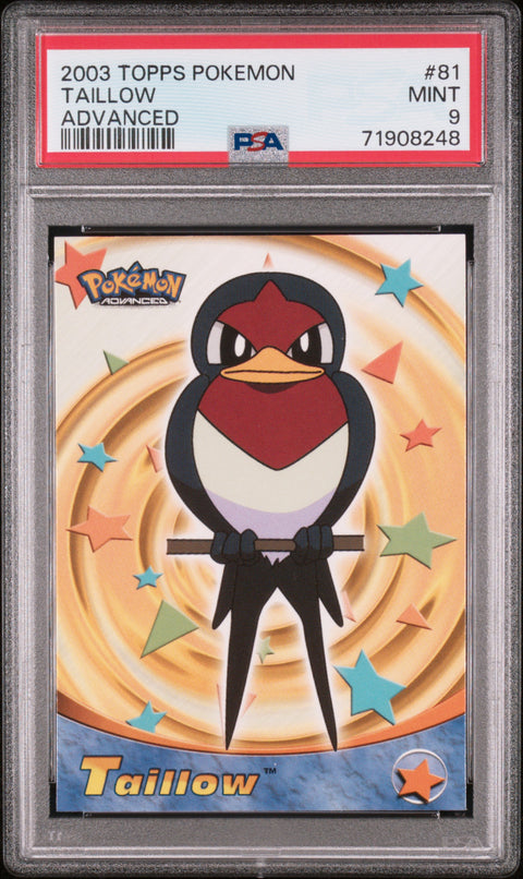 2003 Topps Pokemon Advanced #81 Taillow Advanced PSA 9