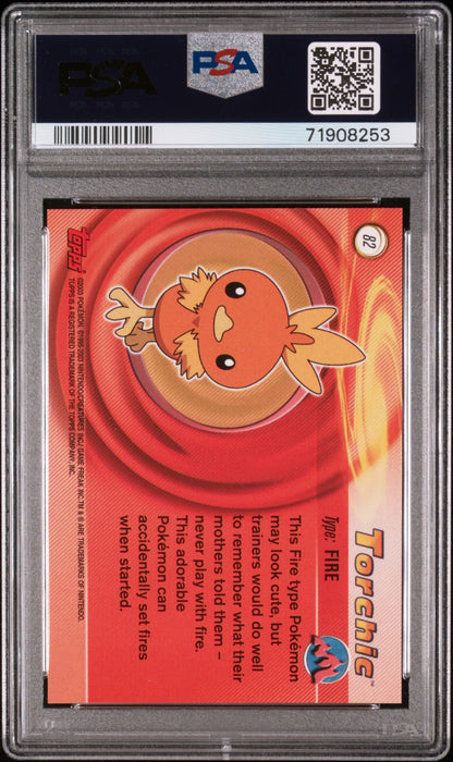 2003 Topps Pokemon Advanced #82 Torchic Advanced PSA 9