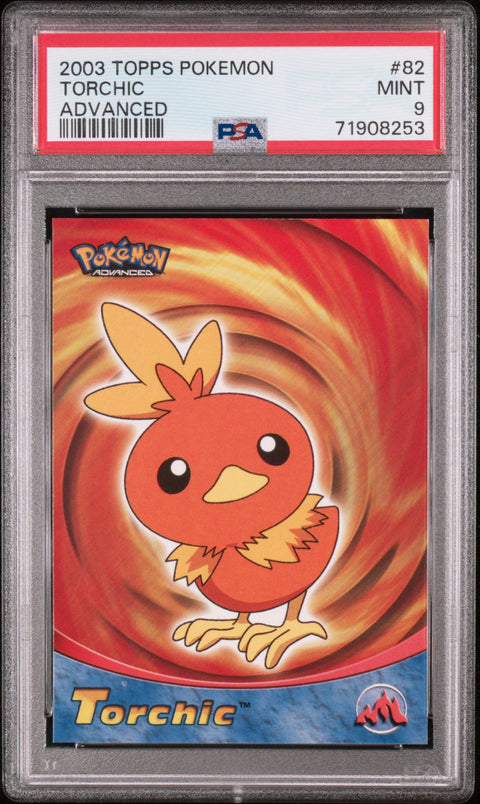 2003 Topps Pokemon Advanced #82 Torchic Advanced PSA 9
