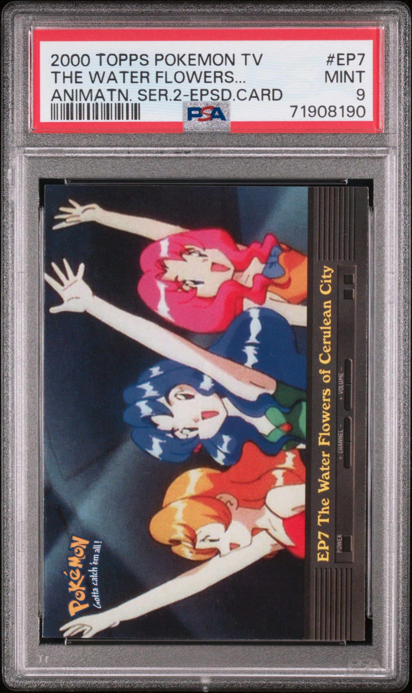 2000 Topps Pokemon Tv Anim S.2 Episode Cards #EP7 The Water Flowers... PSA 9