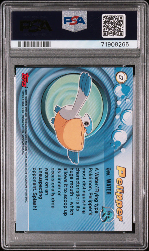 2003 Topps Pokemon Advanced #62 Pelipper Advanced-Foil PSA 7