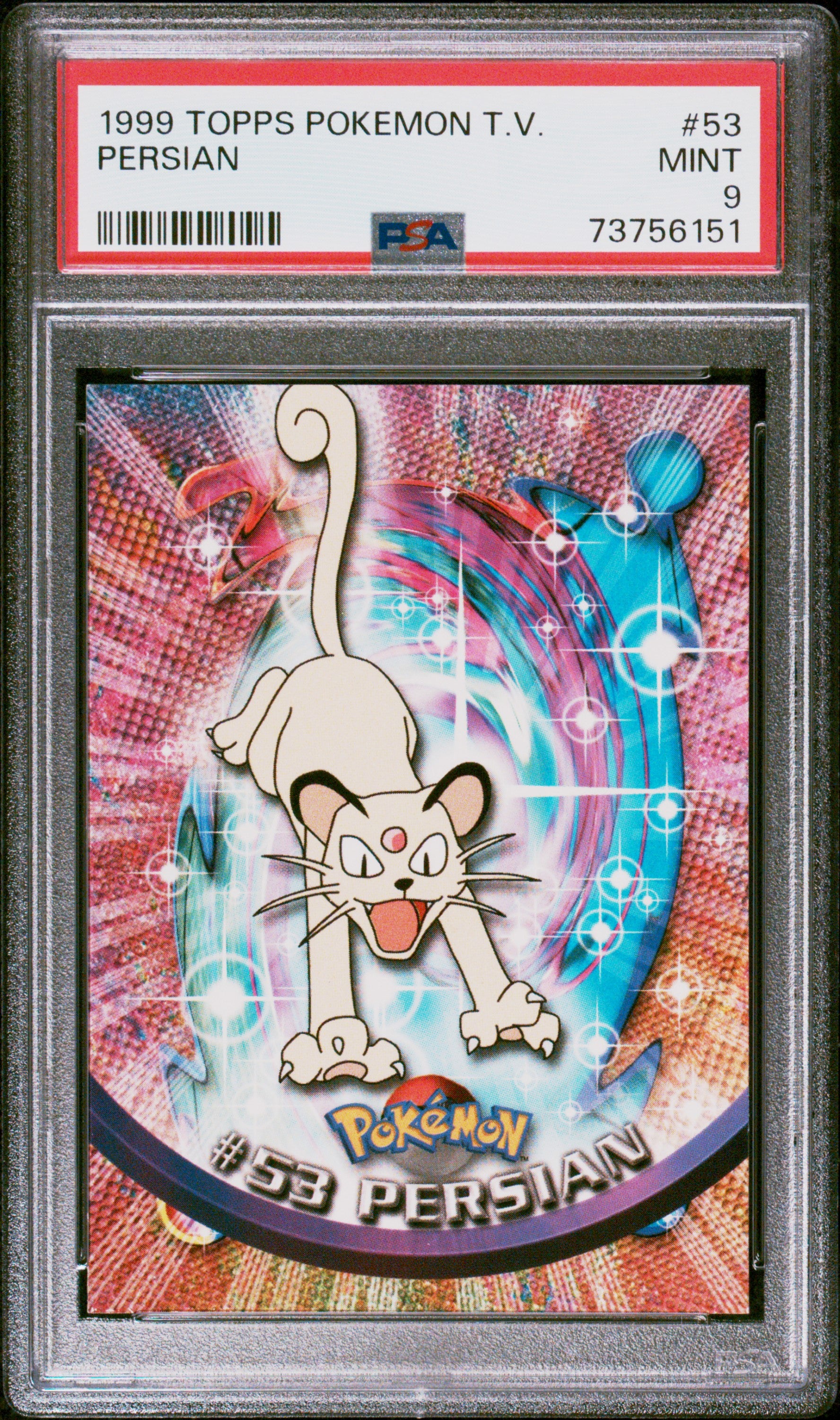 1999 Topps Pokemon Tv #53 Persian PSA 9