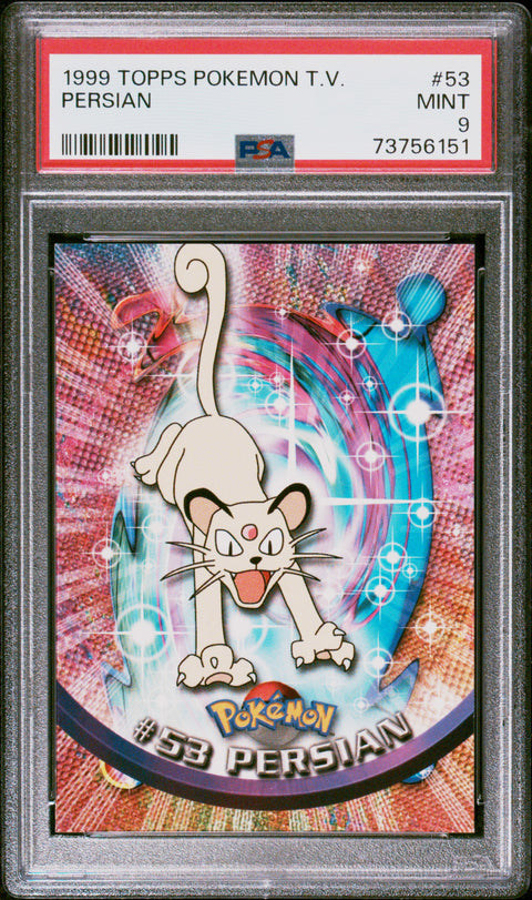1999 Topps Pokemon Tv #53 Persian PSA 9