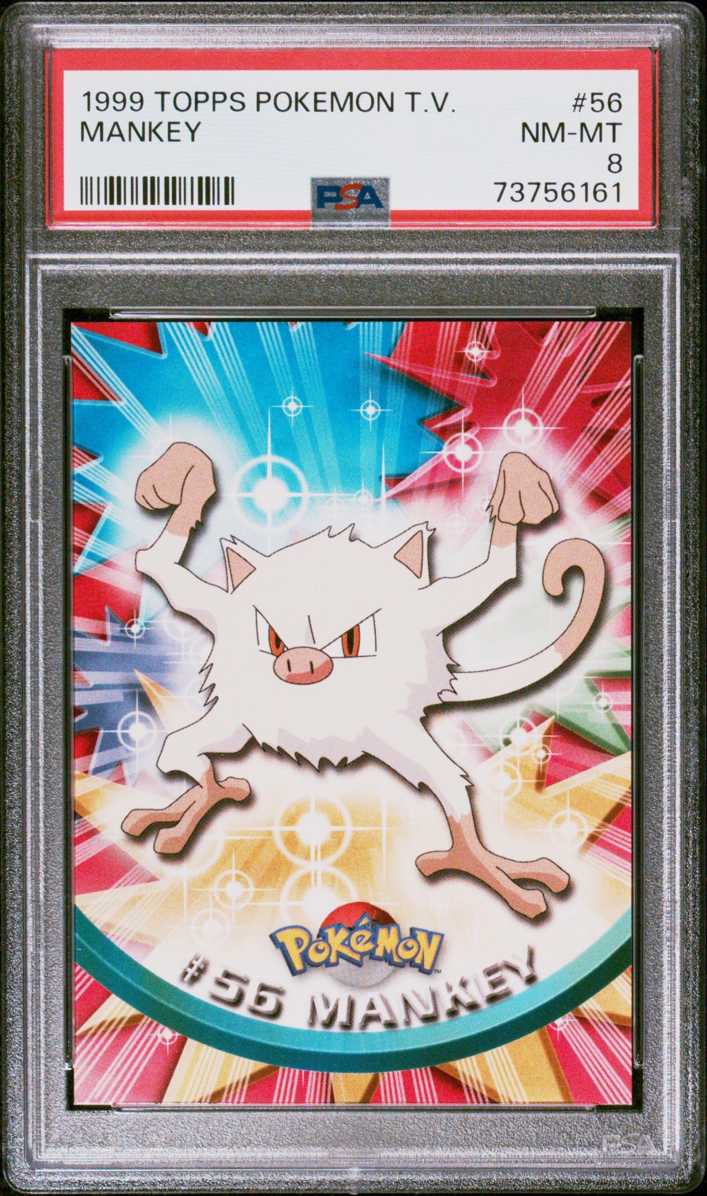 1999 Topps Pokemon Tv #56 Mankey PSA 8 – Aloha Card Shop