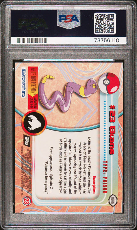 1999 Topps Pokemon Tv #23 Ekans PSA 10