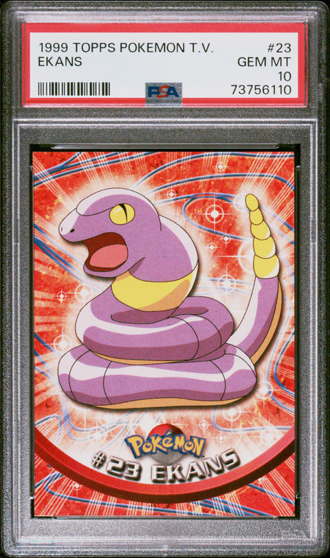 1999 Topps Pokemon Tv #23 Ekans PSA 10