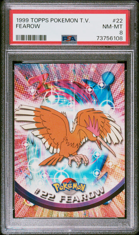 1999 Topps Pokemon Tv #22 Fearow PSA 8