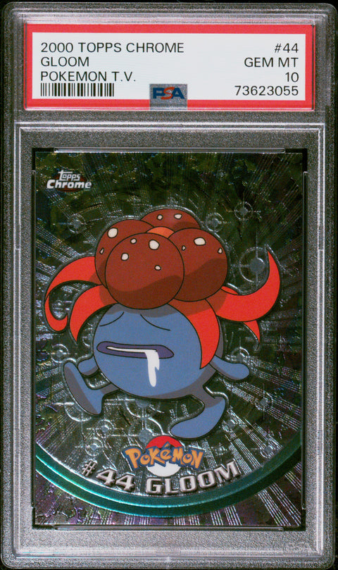 2000 Topps Chrome Pokemon T.V. #44 Gloom Pokemon T.V. PSA 10