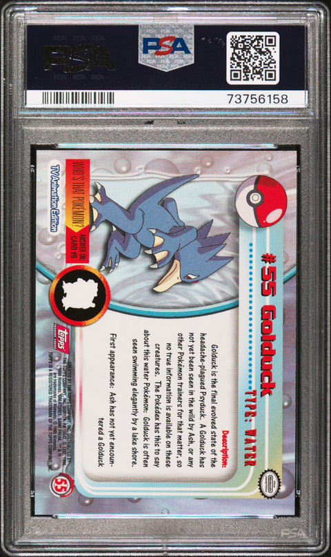 1999 Topps Pokemon Tv #55 Golduck PSA 9