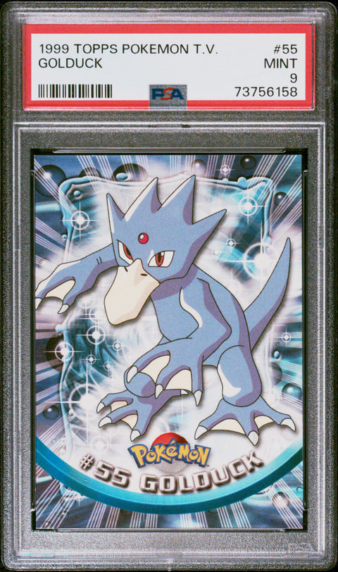 1999 Topps Pokemon Tv #55 Golduck PSA 9