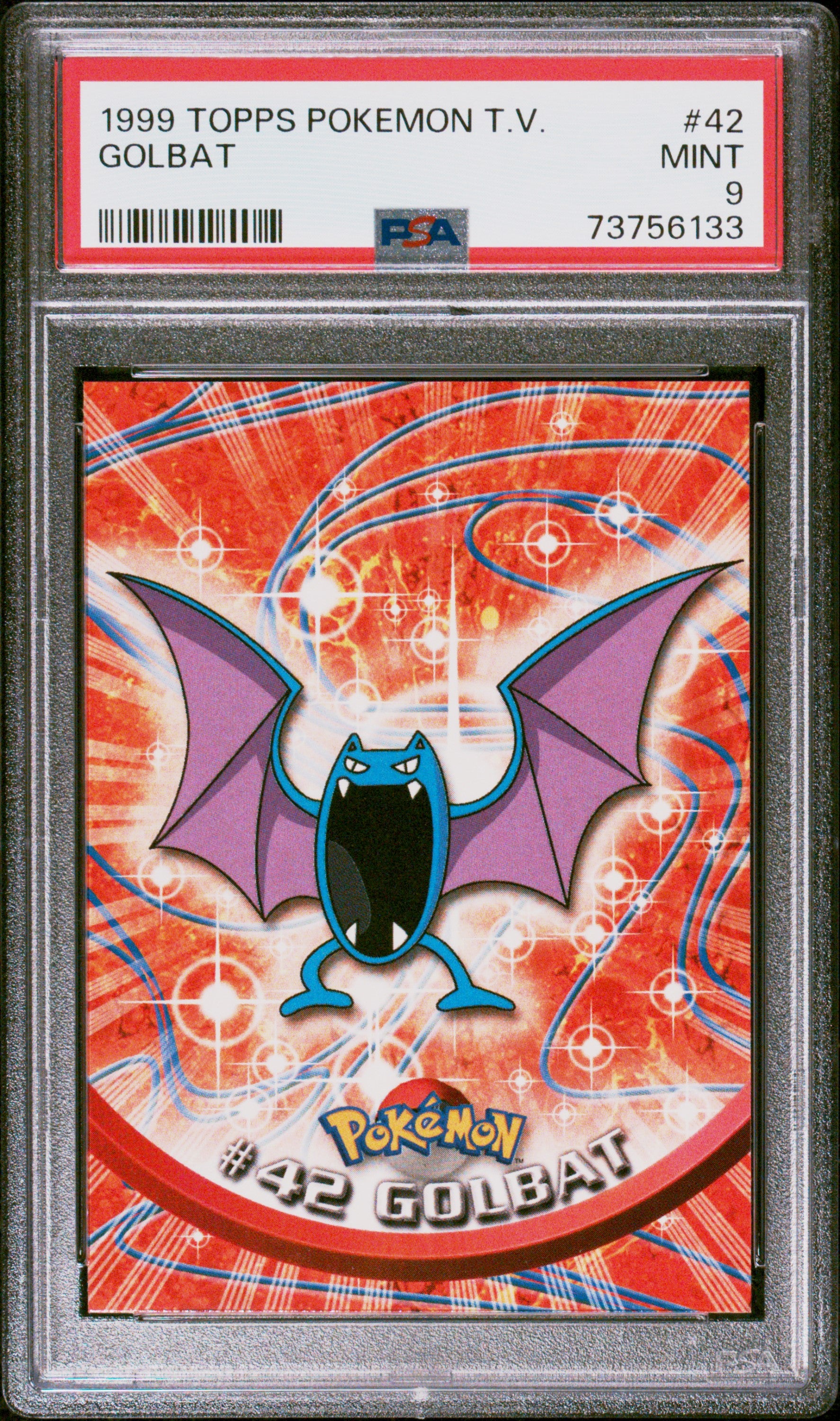 1999 Topps Pokemon Tv #42 Golbat PSA 9