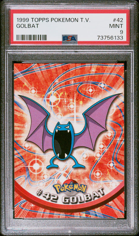 1999 Topps Pokemon Tv #42 Golbat PSA 9