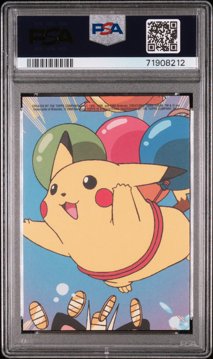 2000 Topps Pokemon Tv Animation Series 2 Stick-Ons #4 Arbok PSA 7