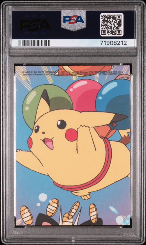 2000 Topps Pokemon Tv Animation Series 2 Stick-Ons #4 Arbok PSA 7