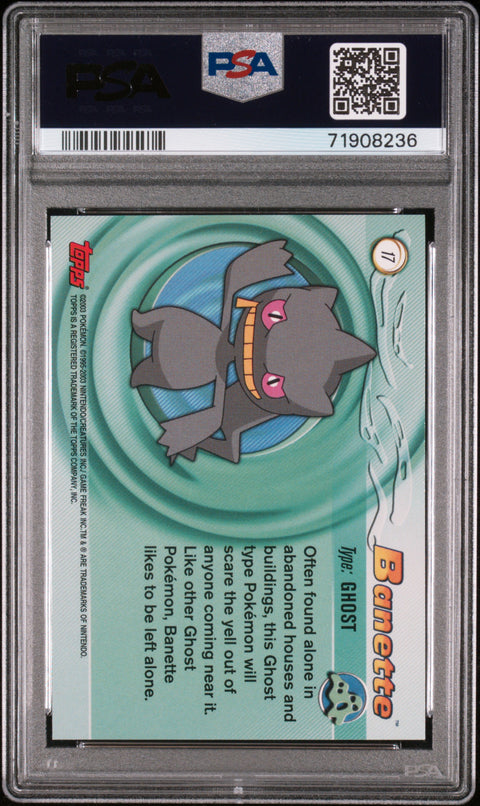 2003 Topps Pokemon Advanced #17 Banette Advanced PSA 8