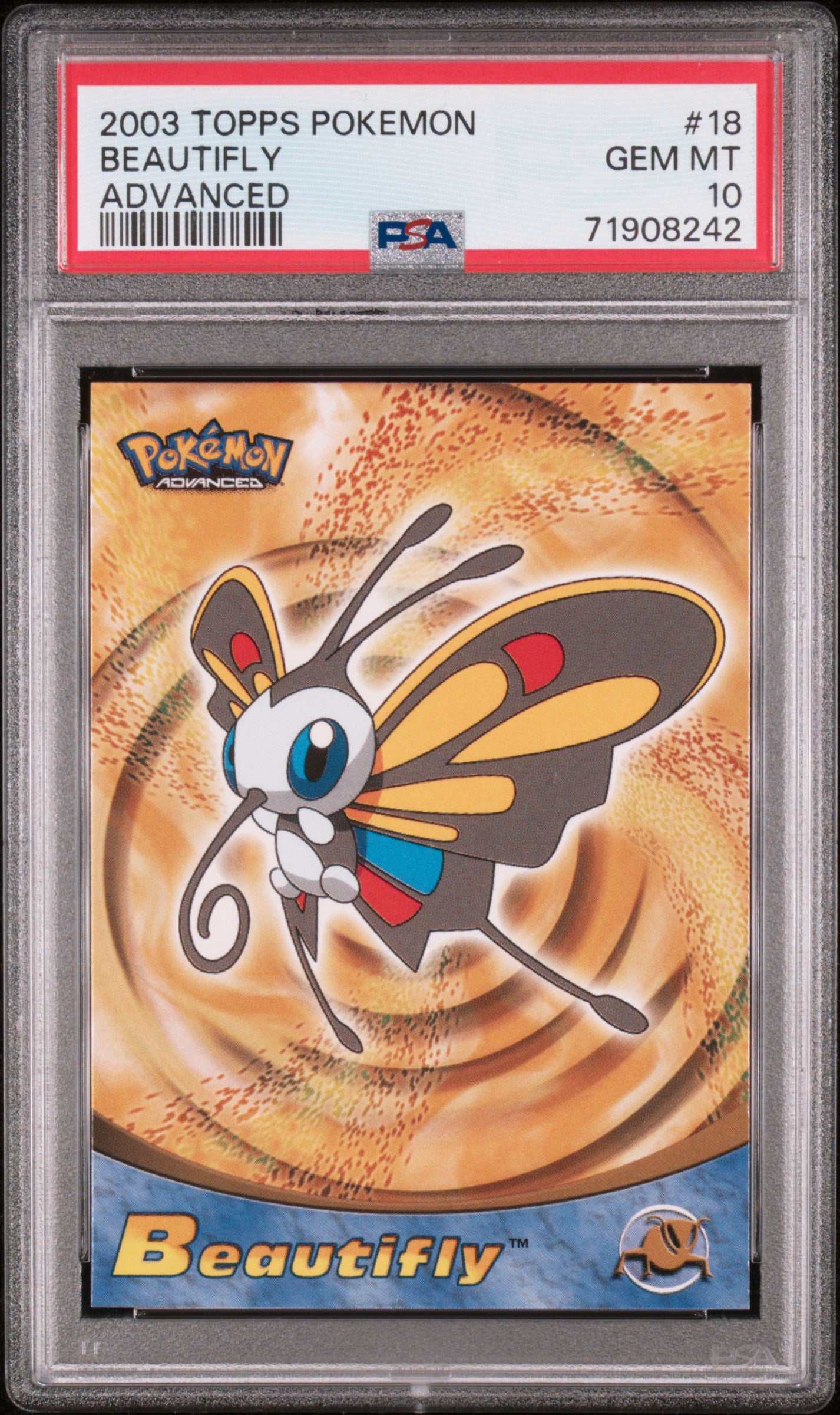 2003 Topps Pokemon Advanced #18 Beautifly Advanced PSA 10