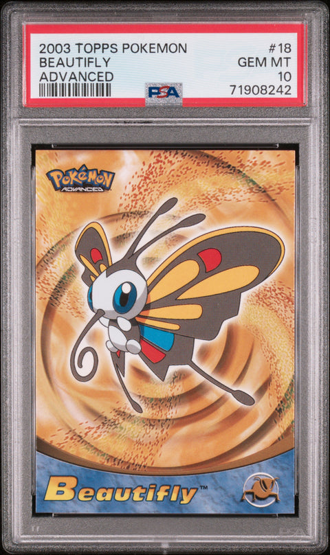 2003 Topps Pokemon Advanced #18 Beautifly Advanced PSA 10
