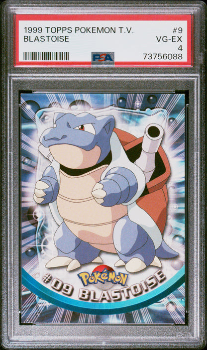 1999 Topps Pokemon Tv #9 Blastoise PSA 4