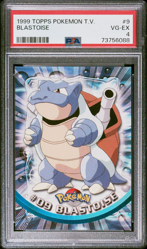1999 Topps Pokemon Tv #9 Blastoise PSA 4