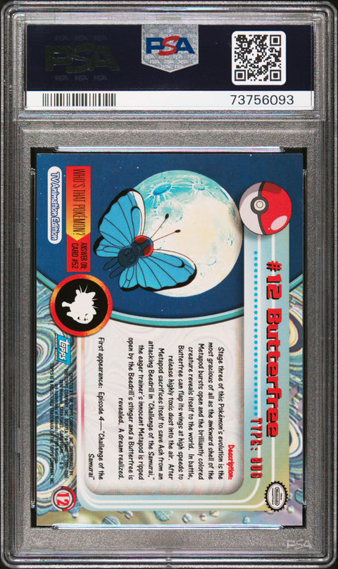 1999 Topps Pokemon Tv #12 Butterfree PSA 9