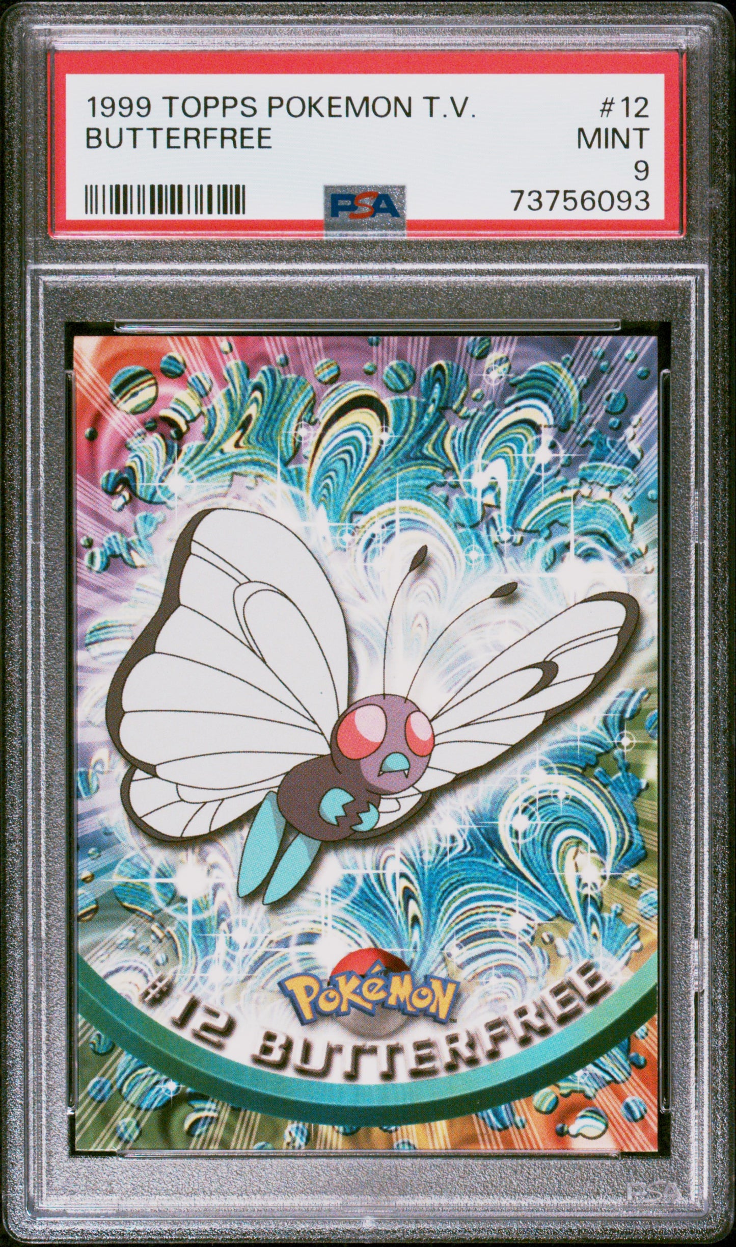 1999 Topps Pokemon Tv #12 Butterfree PSA 9