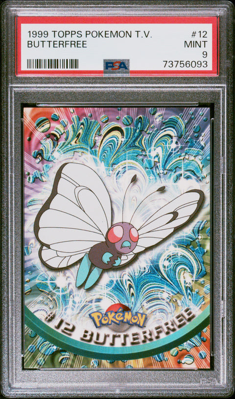 1999 Topps Pokemon Tv #12 Butterfree PSA 9