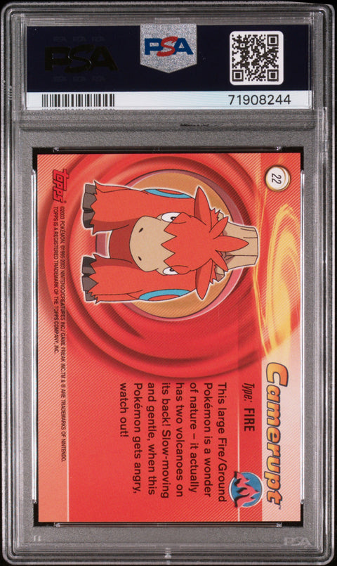 2003 Topps Pokemon Advanced #22 Camerupt Advanced PSA 8