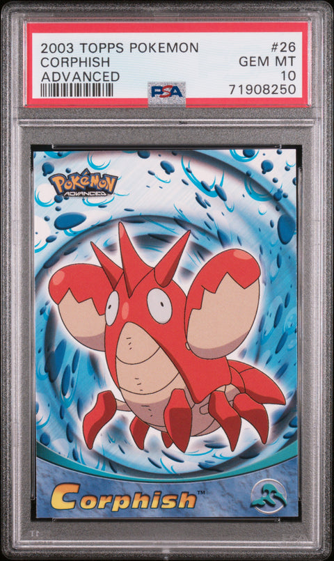 2003 Topps Pokemon Advanced #26 Corphish Advanced PSA 10