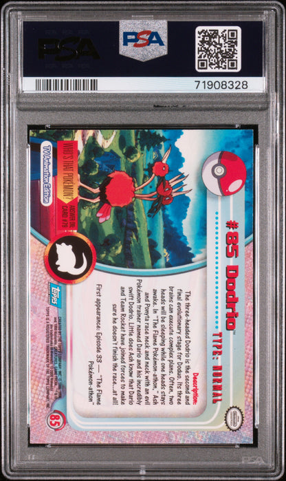 2000 Topps Pokemon Tv Animation Series 2 #85 Dodrio Foil PSA 5