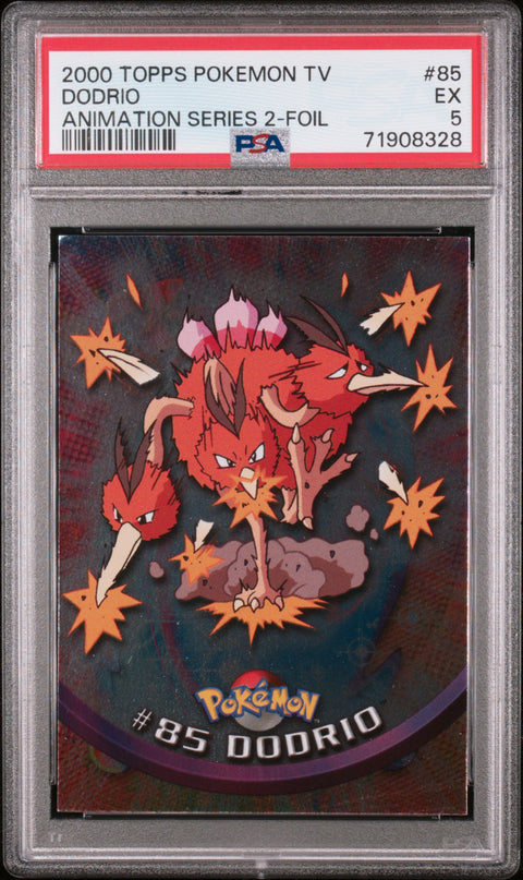 2000 Topps Pokemon Tv Animation Series 2 #85 Dodrio Foil PSA 5